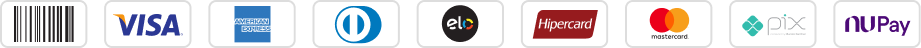 Boleto, cartões de crédito e pix